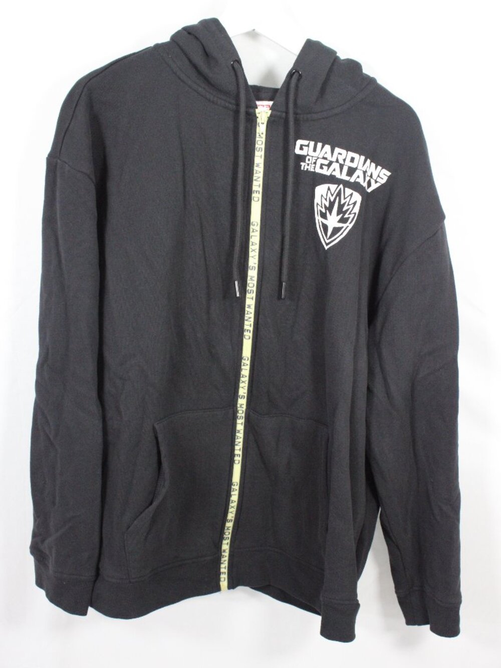 Marval Guardians of the Galaxy Most Wanted Full Zip Hoodie Size Large Black